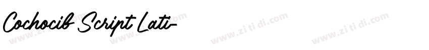 Cochocib Script Lati字体转换